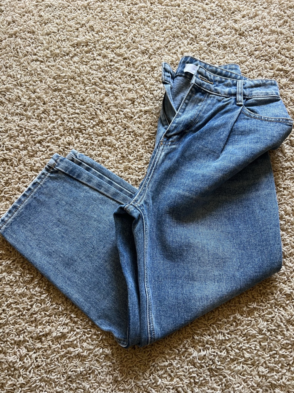 Pristine Women’s Oak & Fort Balloon Leg Light Denim Jeans Size Small